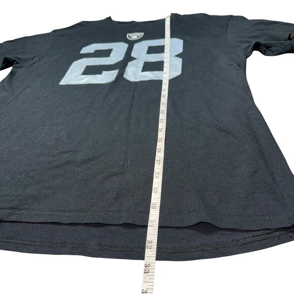 Las Vegas Raiders Shirt Mens XL NFL Football Josh Jacobs 28 Team Apparel Tee - Picture 7 of 11